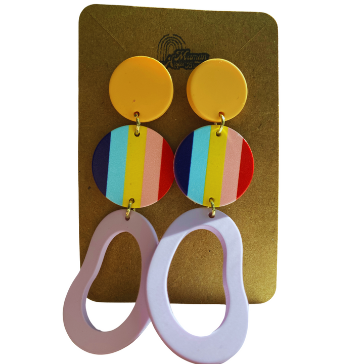 LGBTQ + BOUCLES D'OREILLES ARGILE POLYMÈRE
