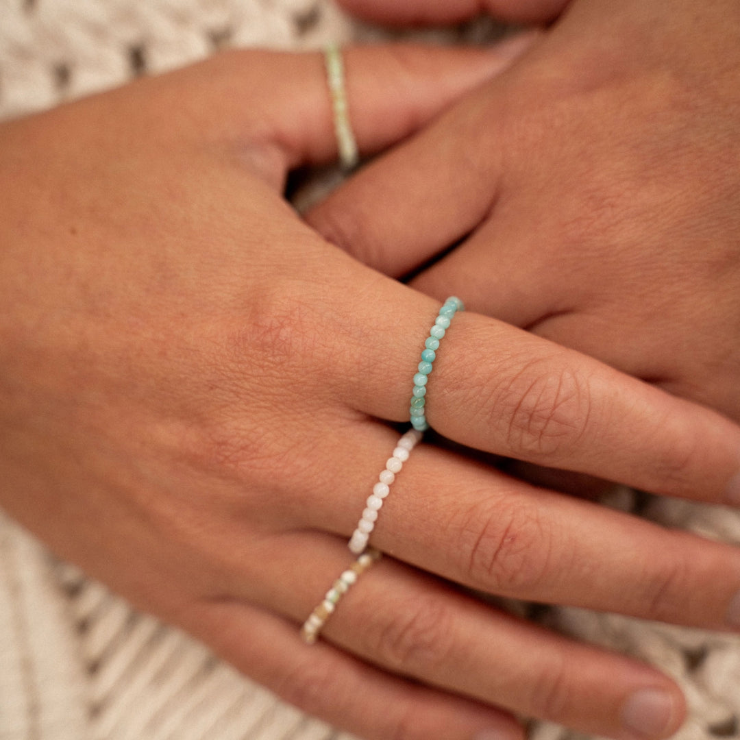 Bague extensible perlée Kualoa