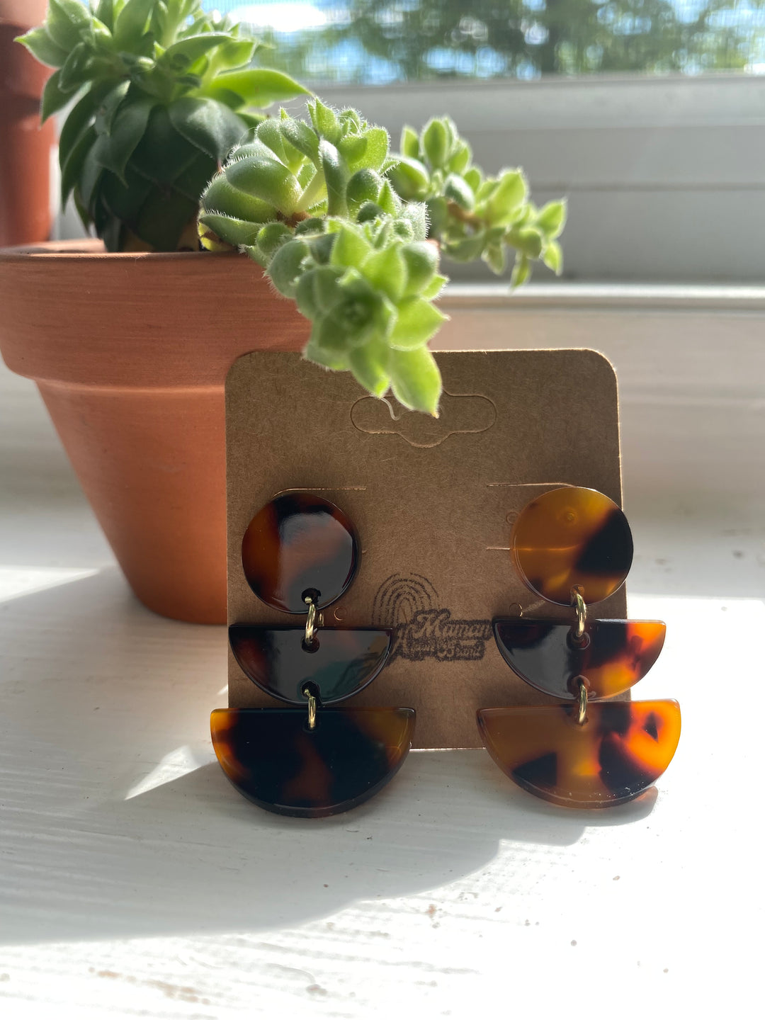 YOSEMITE- PETITE BOUCLES D'OREILLES ACÉTATE