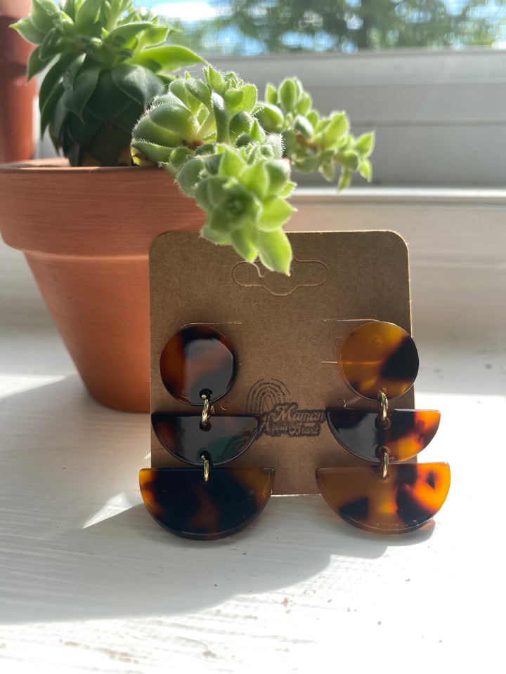 YOSEMITE- PETITE BOUCLES D'OREILLES ACÉTATE
