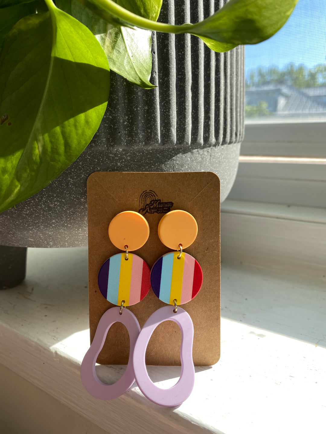 LGBTQ + BOUCLES D'OREILLES ARGILE POLYMÈRE